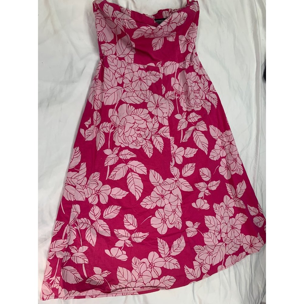 Stunning Strapless Pink Stretch Dress